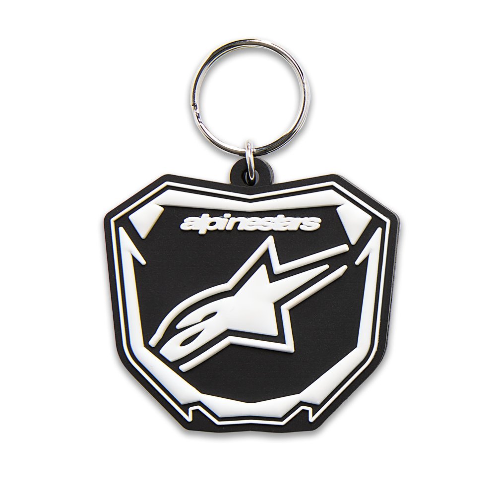 klíčenka PLATE, ALPINESTARS (černá/bílá)