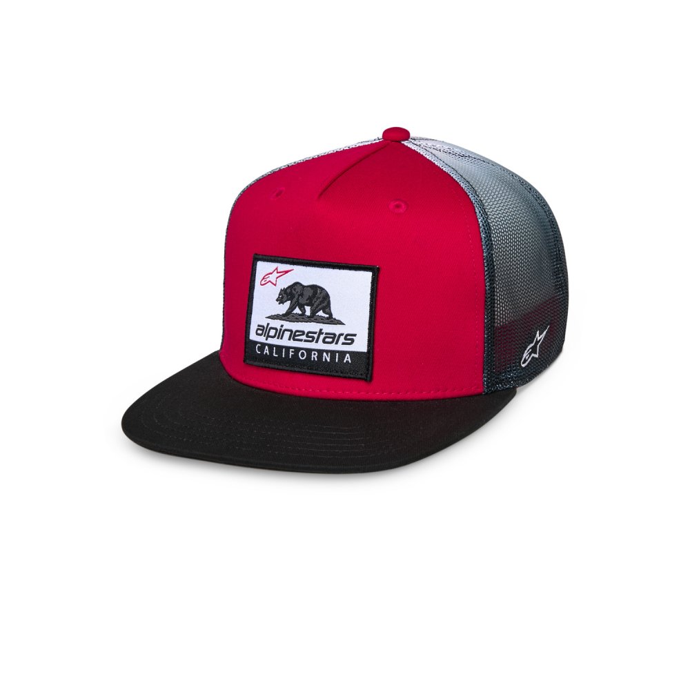 kšiltovka CALI GRADIENT TRUCKER, ALPINESTARS (červená/černá/bílá)