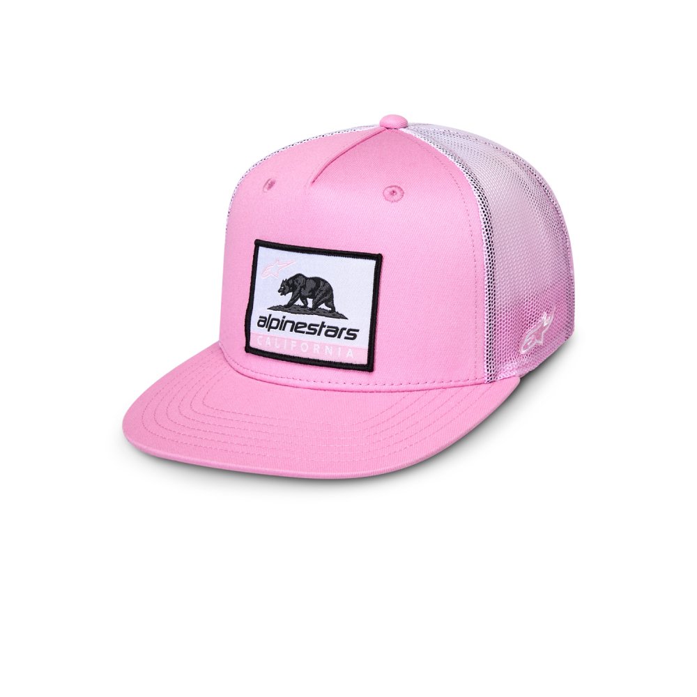 kšiltovka CALI GRADIENT TRUCKER, ALPINESTARS (růžová/bílá)