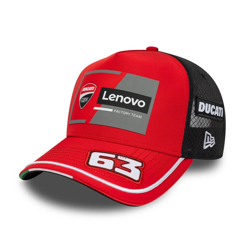 kšiltovka NEW ERA DUCATI Lenovo Bagnaia 63 (černá, červená)