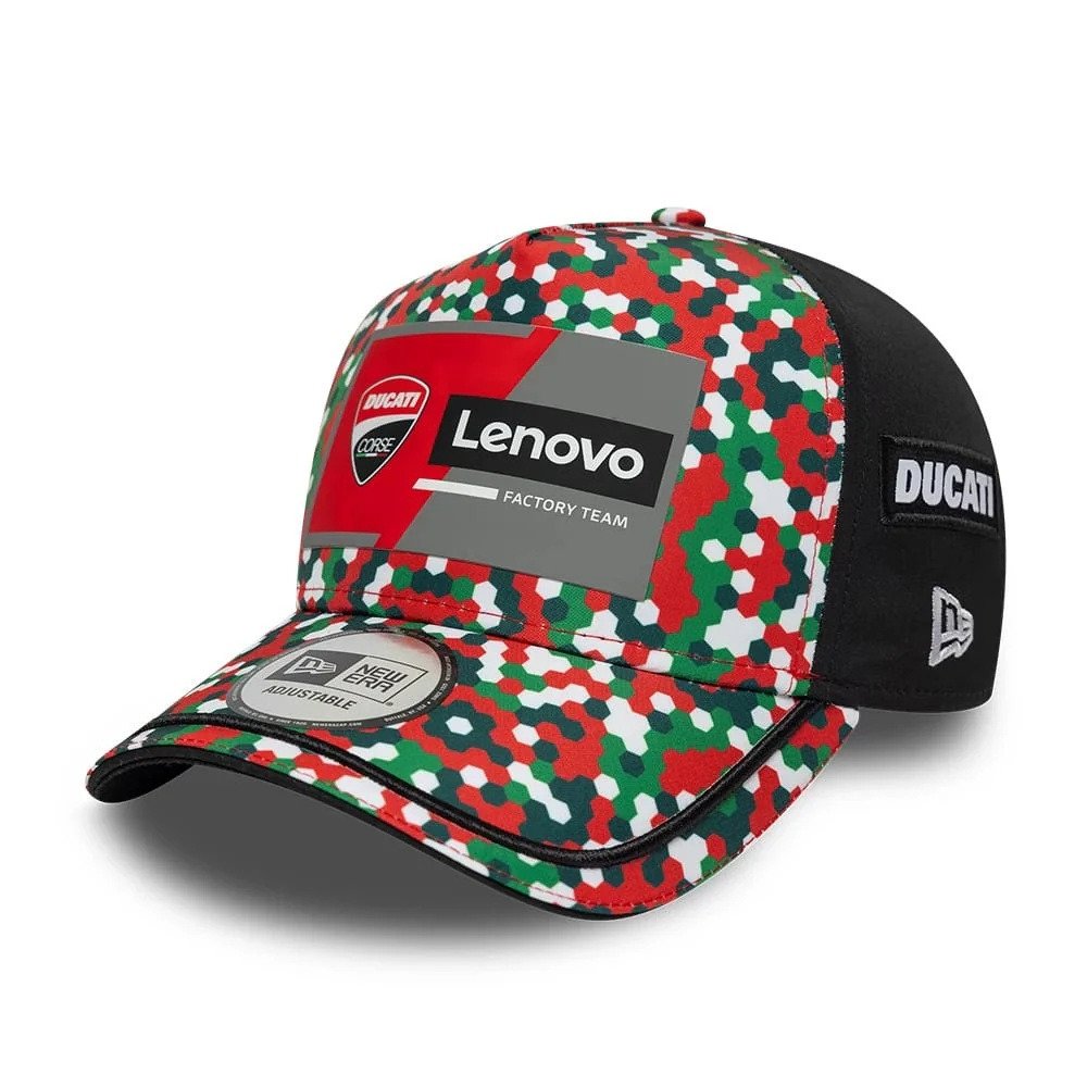 kšiltovka NEW ERA DUCATI Lenovo Mugello (černá, červená,více.bar.)