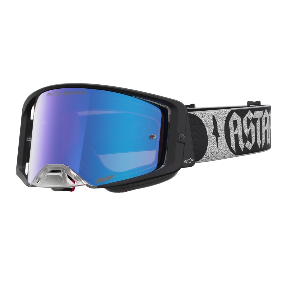 brýle SUPERTECH ATROX, ALPINESTARS (černá/stříbrná, zrcadlové růžové plexi) 2027