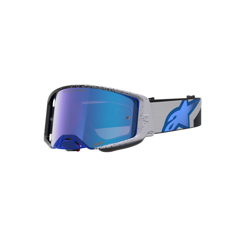 brýle SUPERTECH HITEN, ALPINESTARS (černá/modrá, zrcadlové modré plexi) 2027