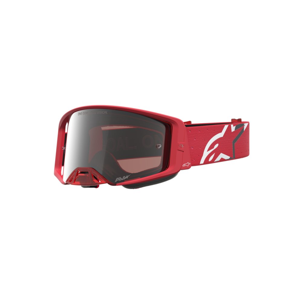 brýle SUPERTECH VESTA, ALPINESTARS (červená fluo/chrom, zrcadlové stříbrné plexi) 2027
