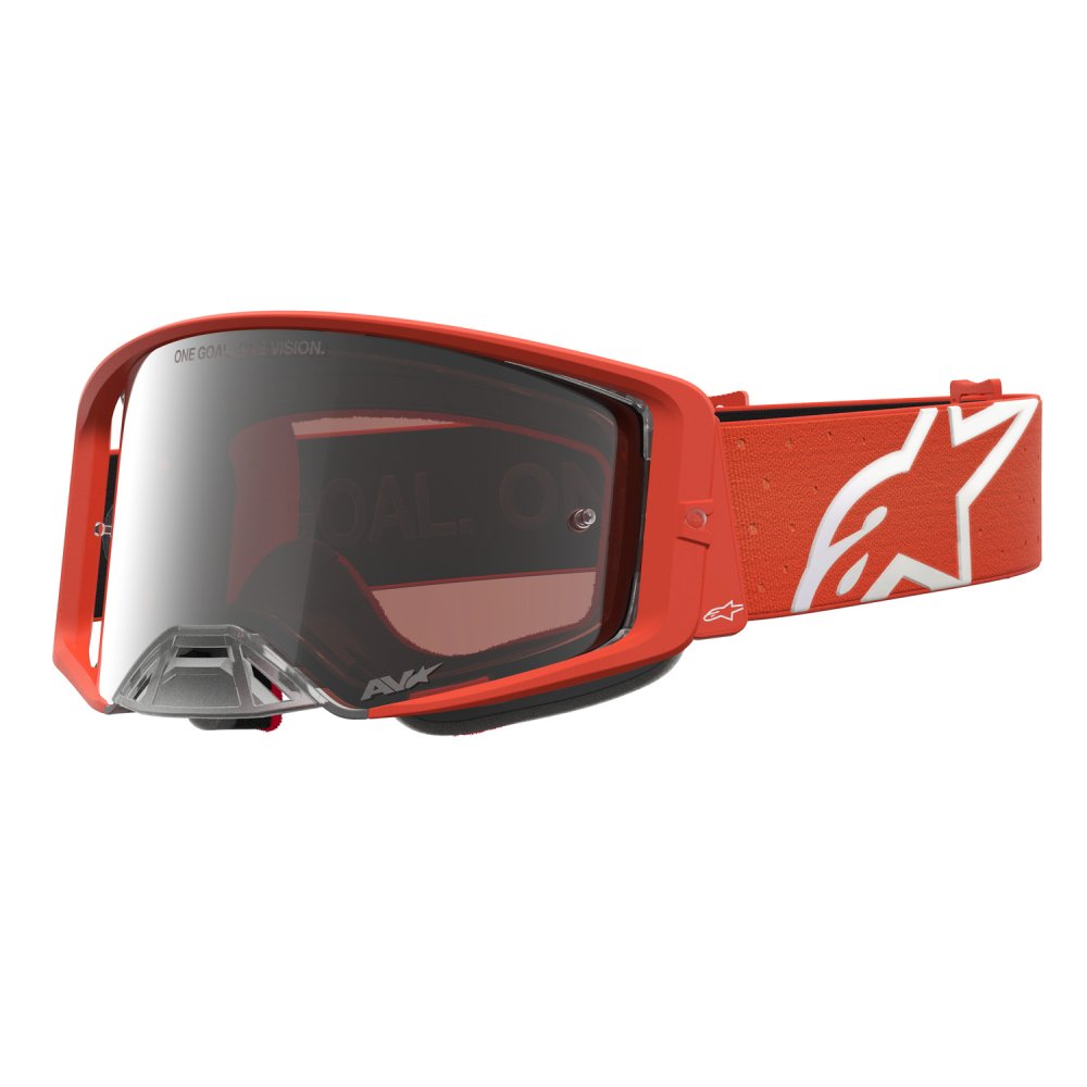 brýle SUPERTECH VESTA, ALPINESTARS (oranžová/stříbrná, zrcadlové stříbrné plexi) 2027