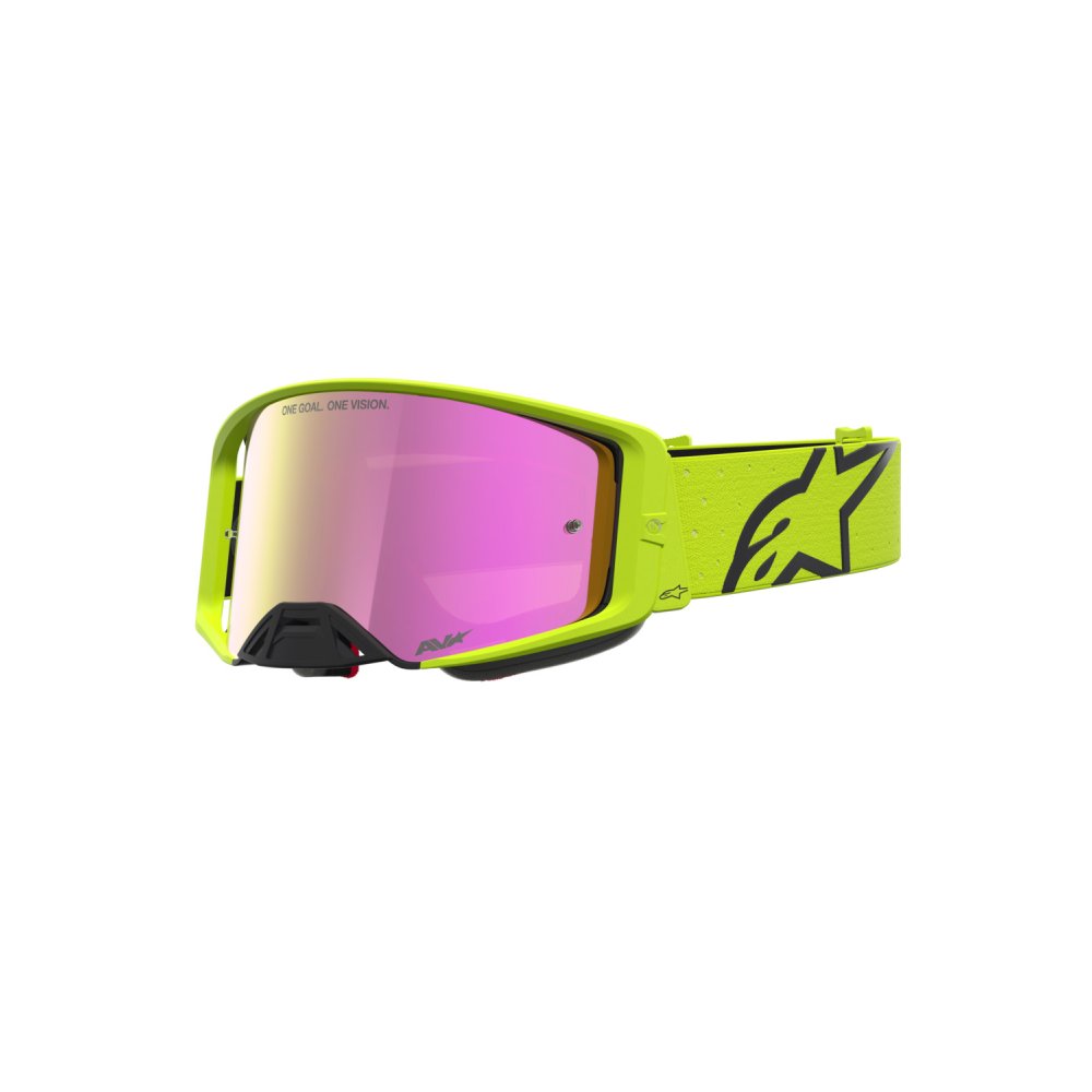 brýle SUPERTECH VESTA, ALPINESTARS (žlutá fluo/černá, zrcadlové červené plexi) 2027