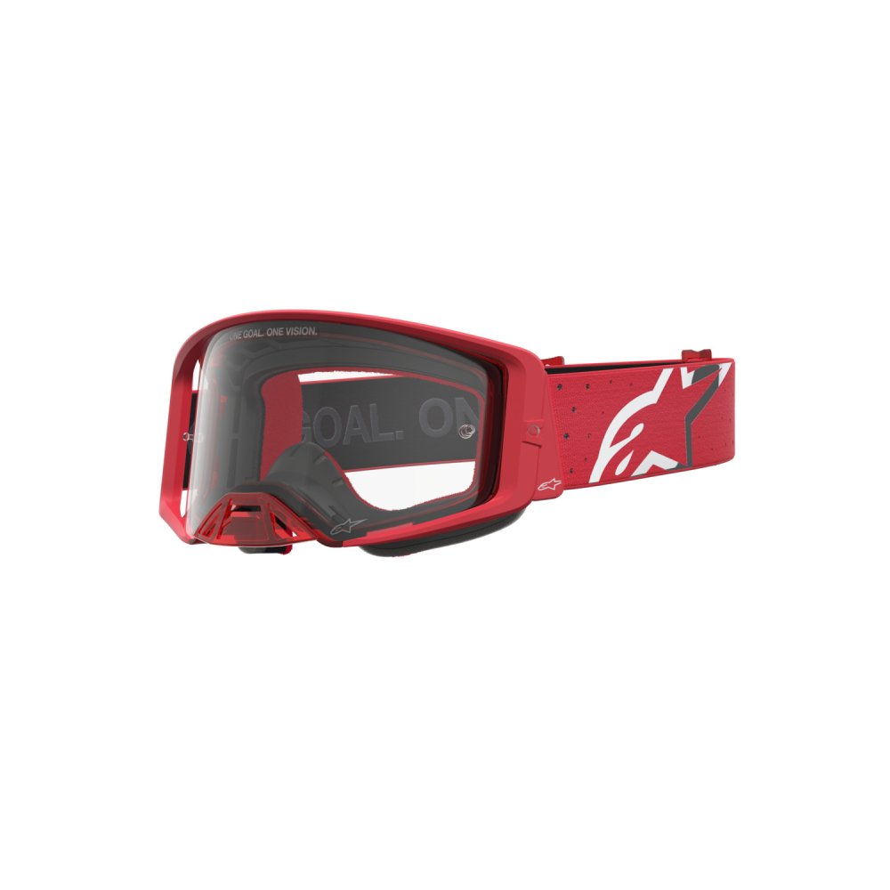 brýle SUPERTECH VESTA, ALPINESTARS (červená fluo/chrom, čiré plexi) 2027