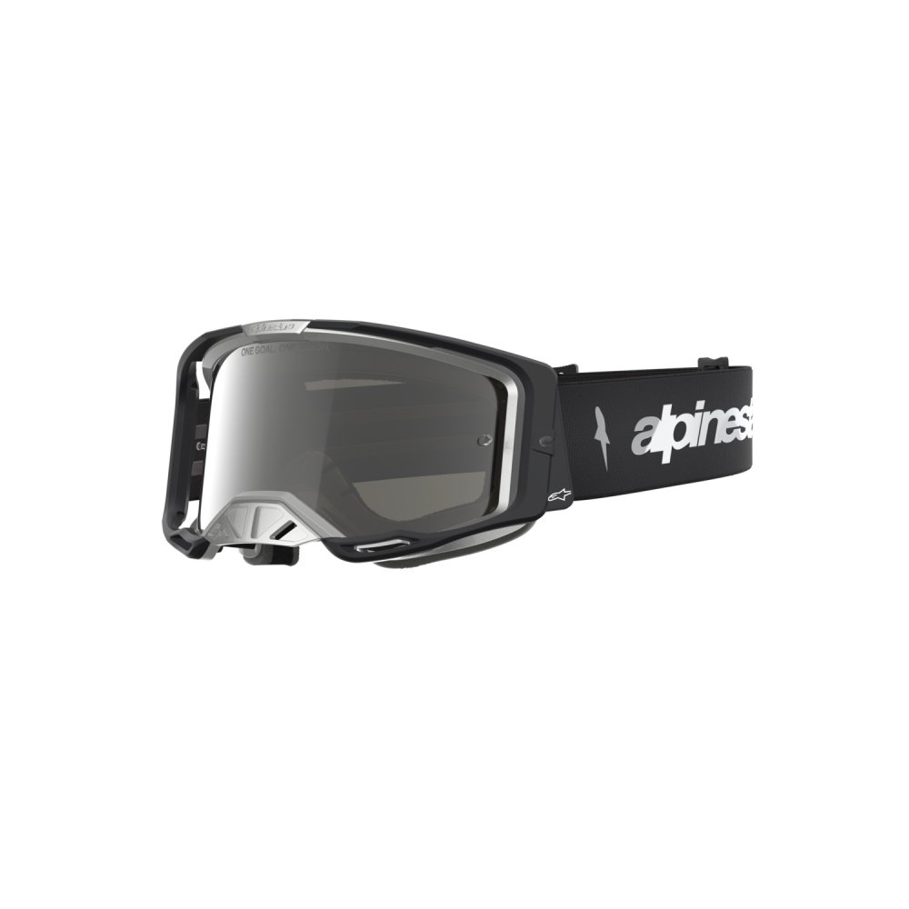brýle VISION 8 AMBER, ALPINESTARS (černá/stříbrná, zrcadlové stříbrné plexi) 2027