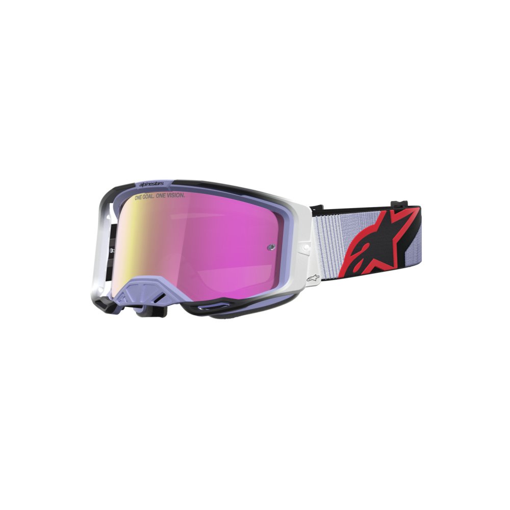 brýle VISION 8 MAVEN, ALPINESTARS (levandulová/černá, zrcadlové růžové plexi) 2027
