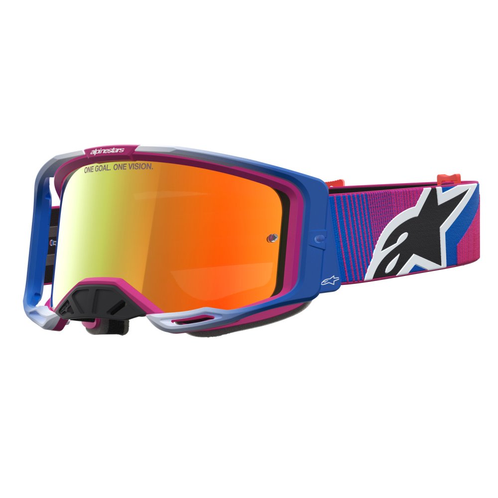 brýle VISION 8 MAVEN, ALPINESTARS (červená/černá, zrcadlové červené plexi) 2027
