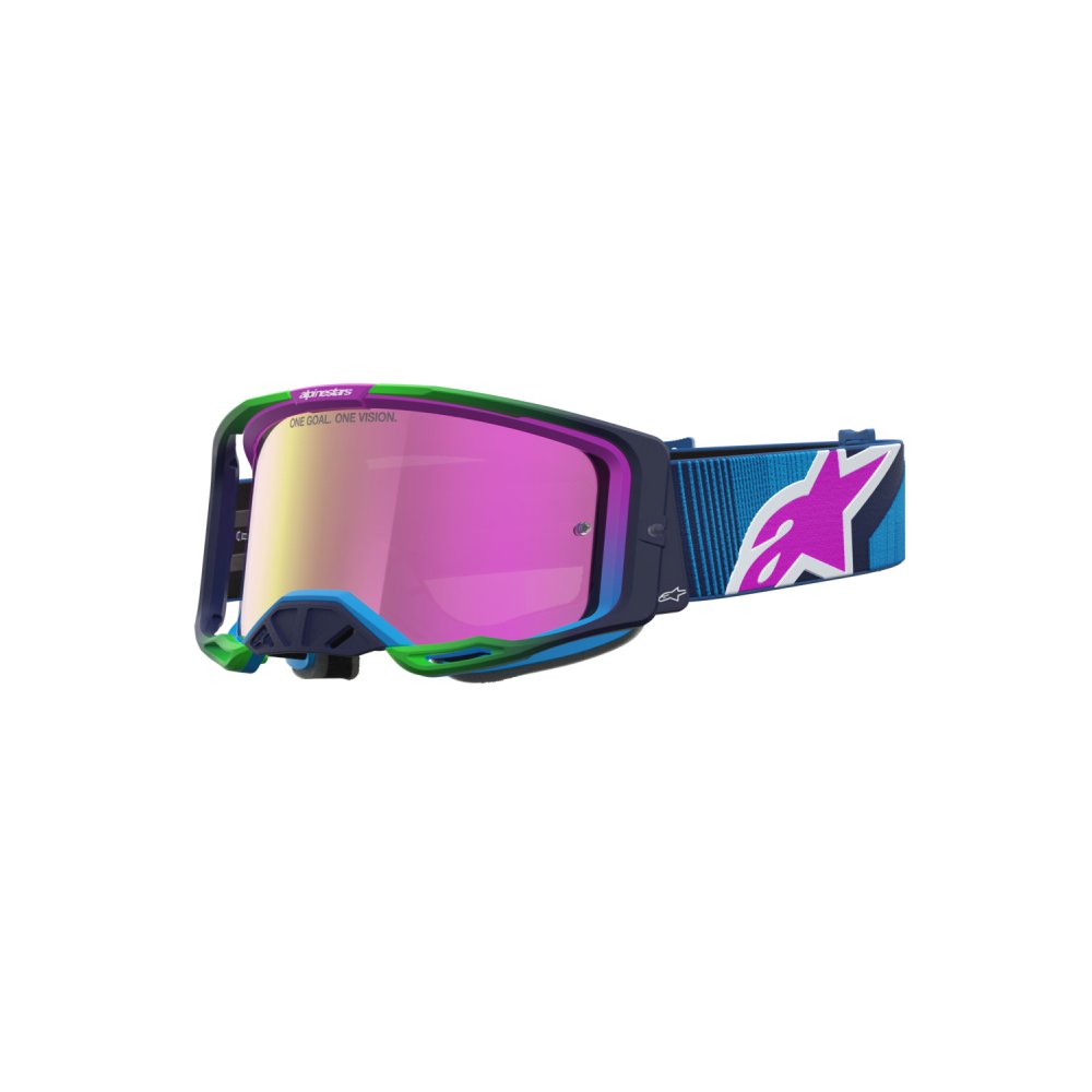 brýle VISION 8 MAVEN, ALPINESTARS (modrá/fialová, zrcadlové růžové plexi) 2027