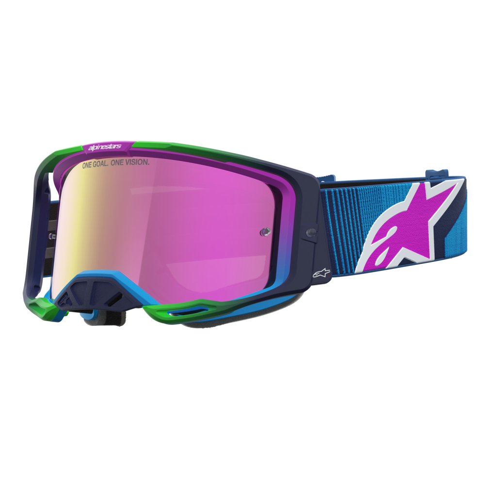 brýle VISION 8 MAVEN, ALPINESTARS (modrá/fialová, zrcadlové růžové plexi) 2027