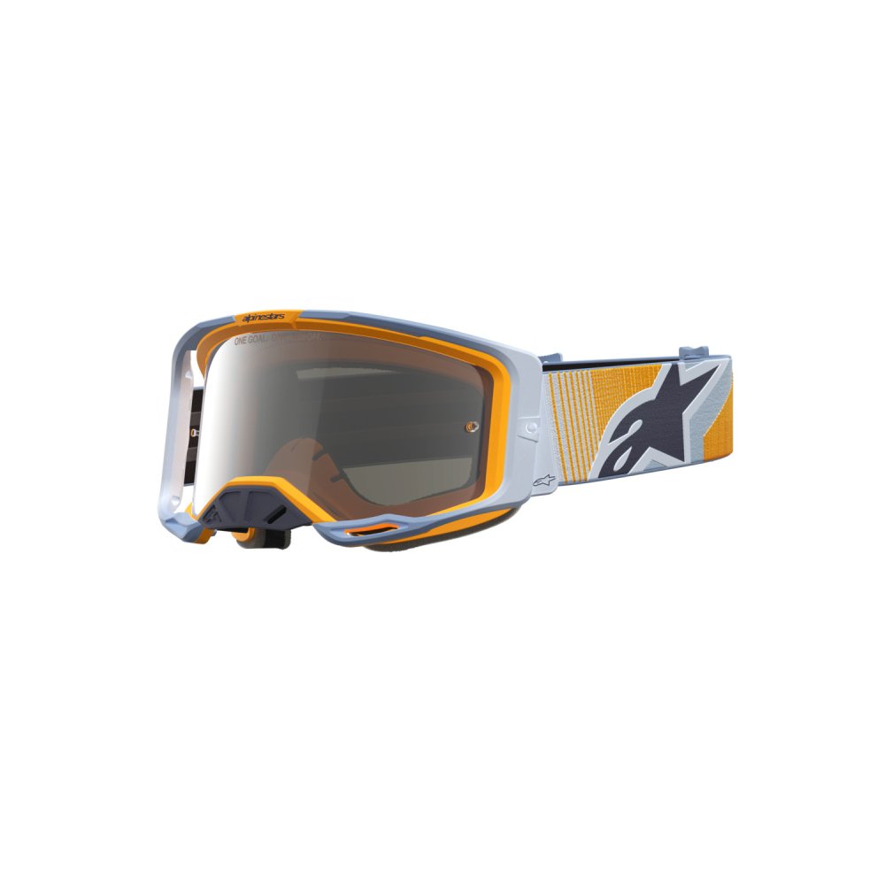 brýle VISION 8 MAVEN, ALPINESTARS (modrá/oranžová, zrcadlové stříbrné plexi) 2027