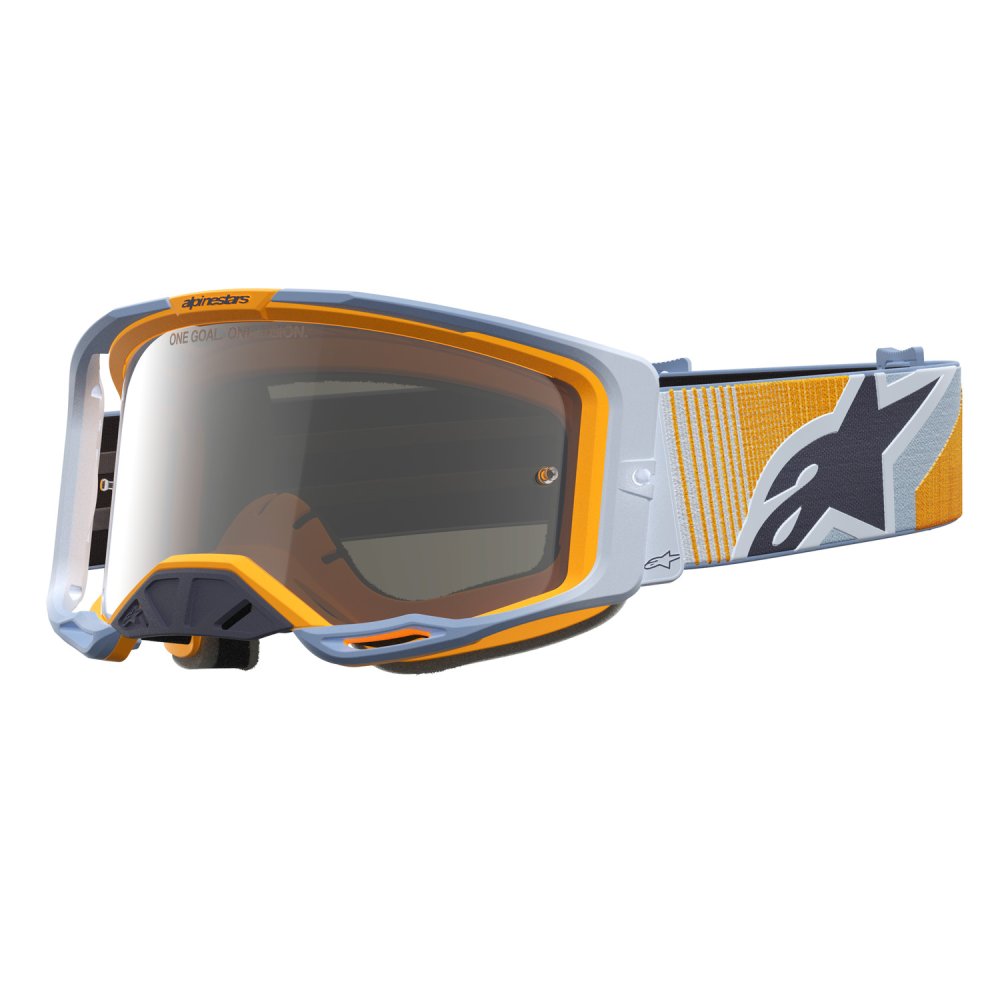 brýle VISION 8 MAVEN, ALPINESTARS (modrá/oranžová, zrcadlové stříbrné plexi) 2027