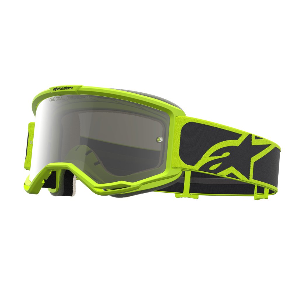 brýle VISION 5 RORA, ALPINESTARS (černá/žlutá fluo, zrcadlové stříbrné plexi) 2027