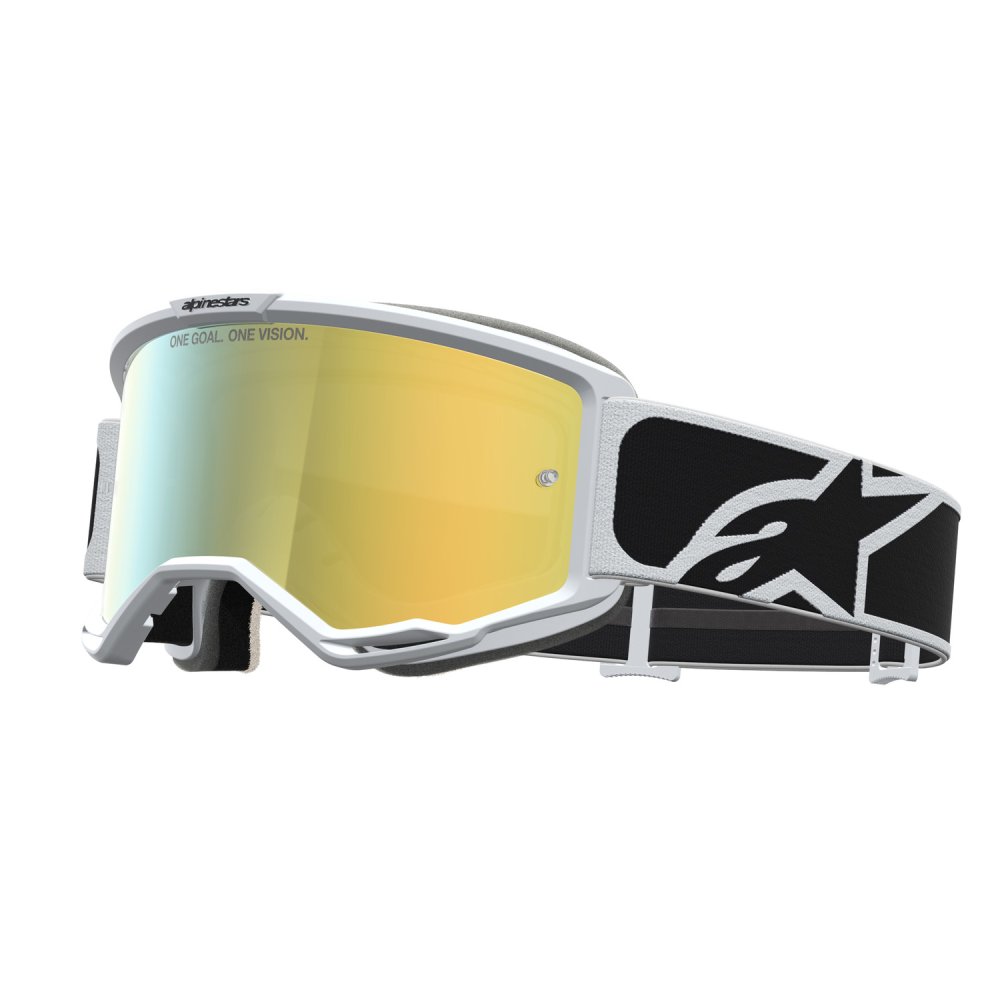 brýle VISION 5 RORA, ALPINESTARS (černá/bílá, zrcadlové zlaté plexi) 2027