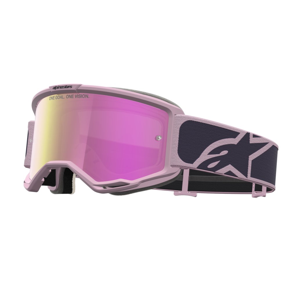 brýle VISION 5 RORA, ALPINESTARS (tmavě šedá/růžová, zrcadlové růžové plexi) 2027