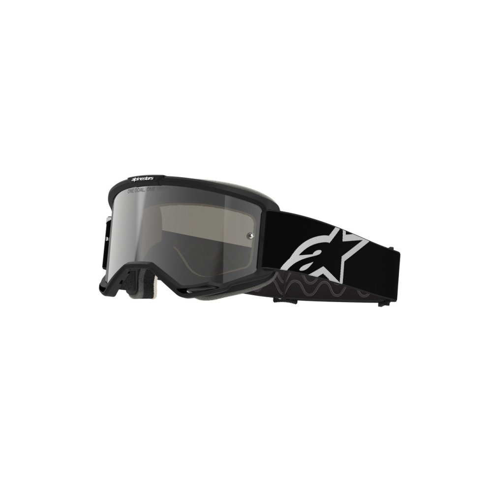 brýle VISION 5 CORP 2, ALPINESTARS (černá/bílá, zrcadlové stříbrné plexi) 2027