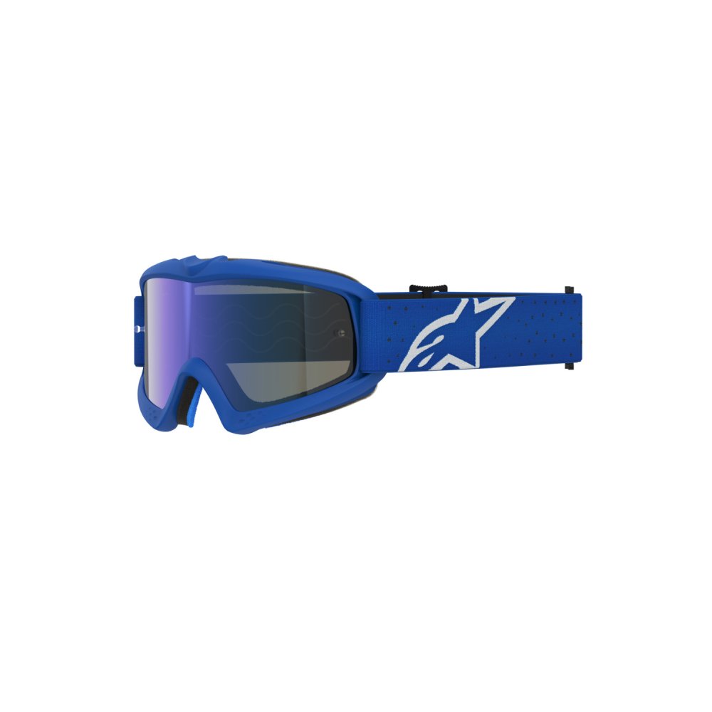 brýle VISION YOUTH VESTA, ALPINESTARS, dětské (modrá/bílá, zrcadlové modré plexi) 2027