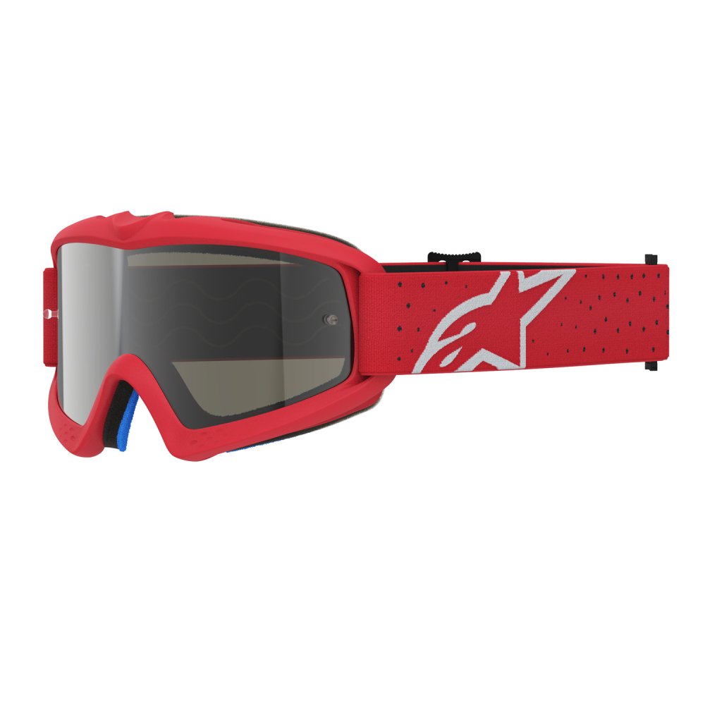 brýle VISION YOUTH VESTA, ALPINESTARS, dětské (červená fluo/chrom, zrcadlové stříbrné plexi) 2027