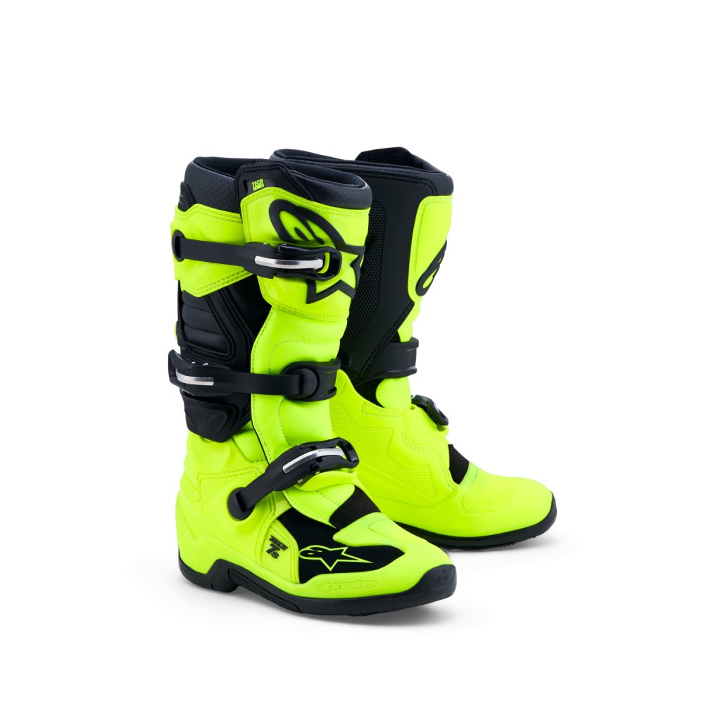 boty TECH 7 S, ALPINESTARS, dětské (žlutá fluo/černá) 2027
