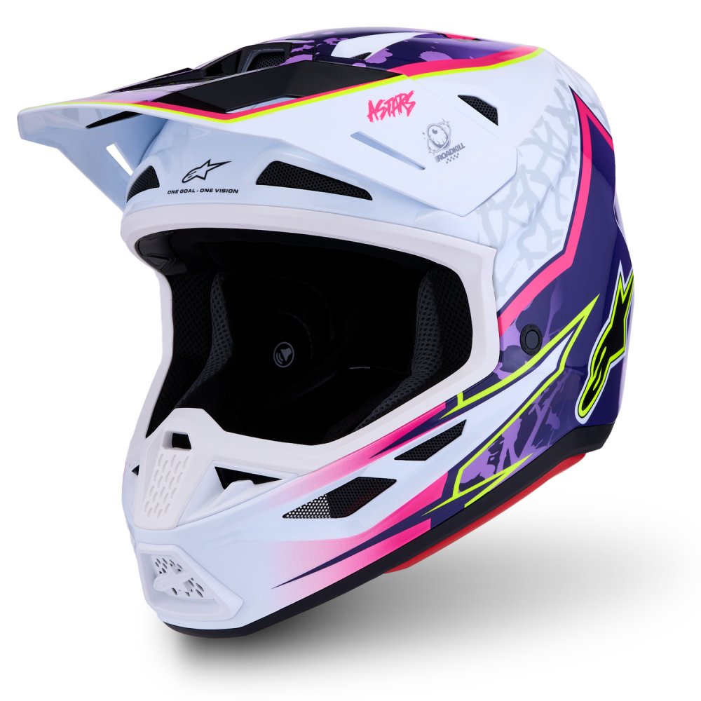 přilba SUPERTECH S-M7 BLASTER, ALPINESTARS (fialová/růžová/bílá) 2027