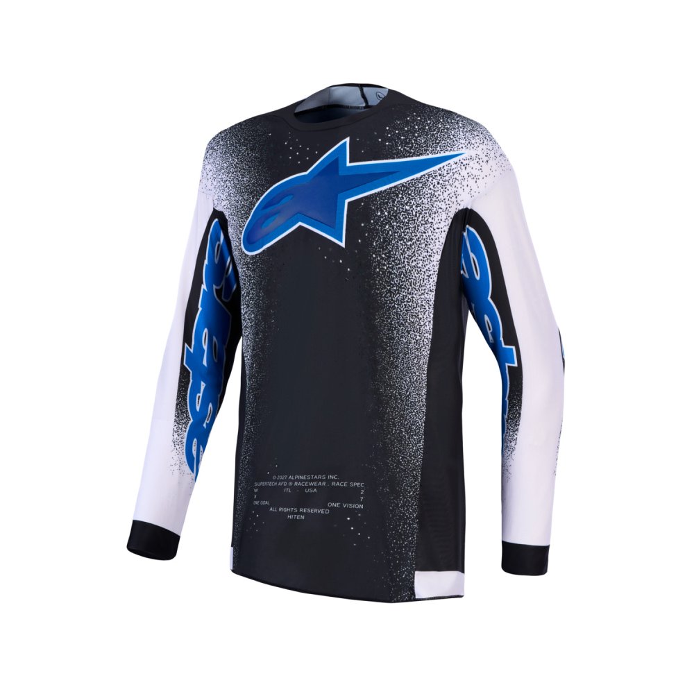 dres SUPERTECH HITEN AFD, ALPINESTARS (černá/šedá/modrá) 2027