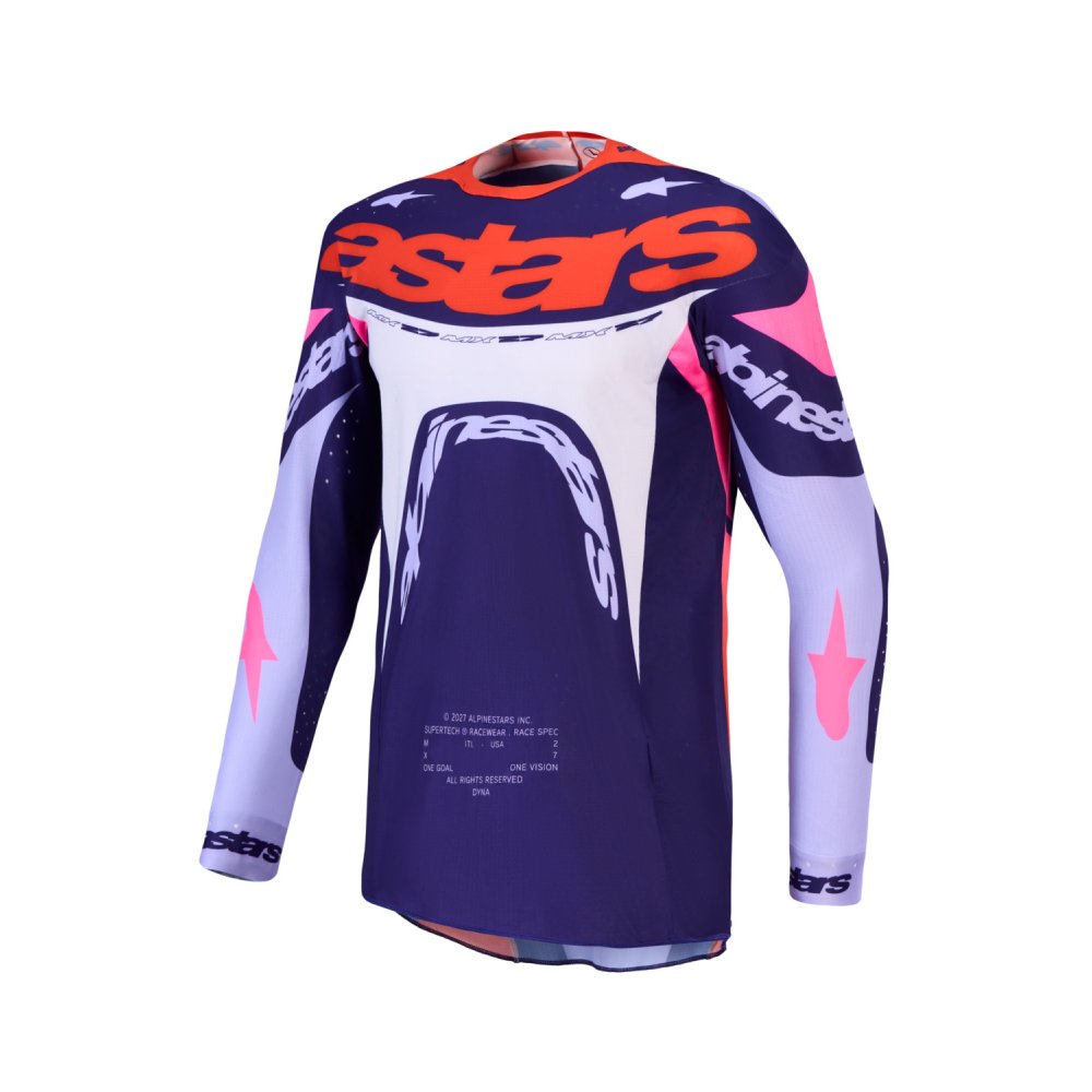 dres SUPERTECH DYNA, ALPINESTARS (světle fialová/modrá/růžová/bílá) 2027