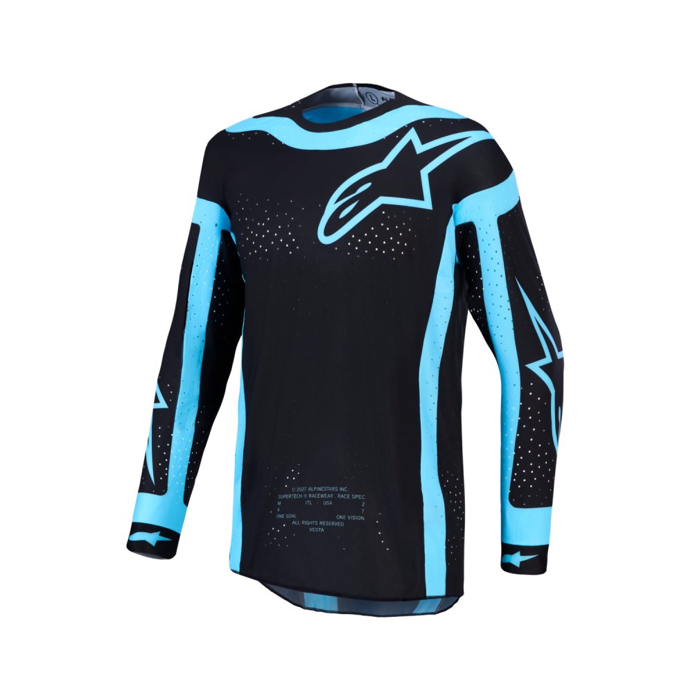 dres SUPERTECH VESTA, ALPINESTARS (černá/tyrkysová) 2027