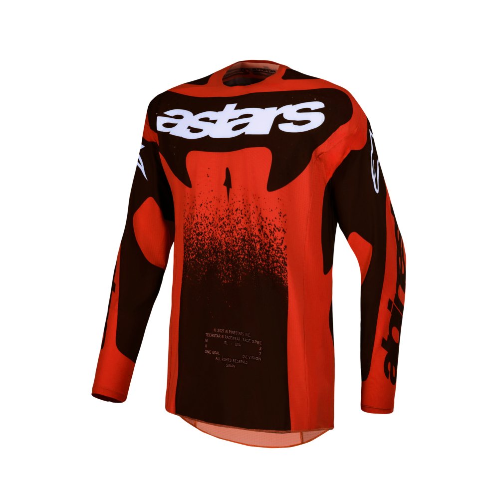 dres TECHSTAR SWAN, ALPINESTARS (červená/černá/bílá) 2027