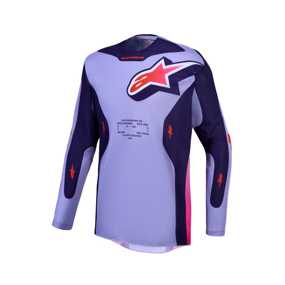 dres RACER AIR HUNT, ALPINESTARS (světle růžová/fialová) 2027