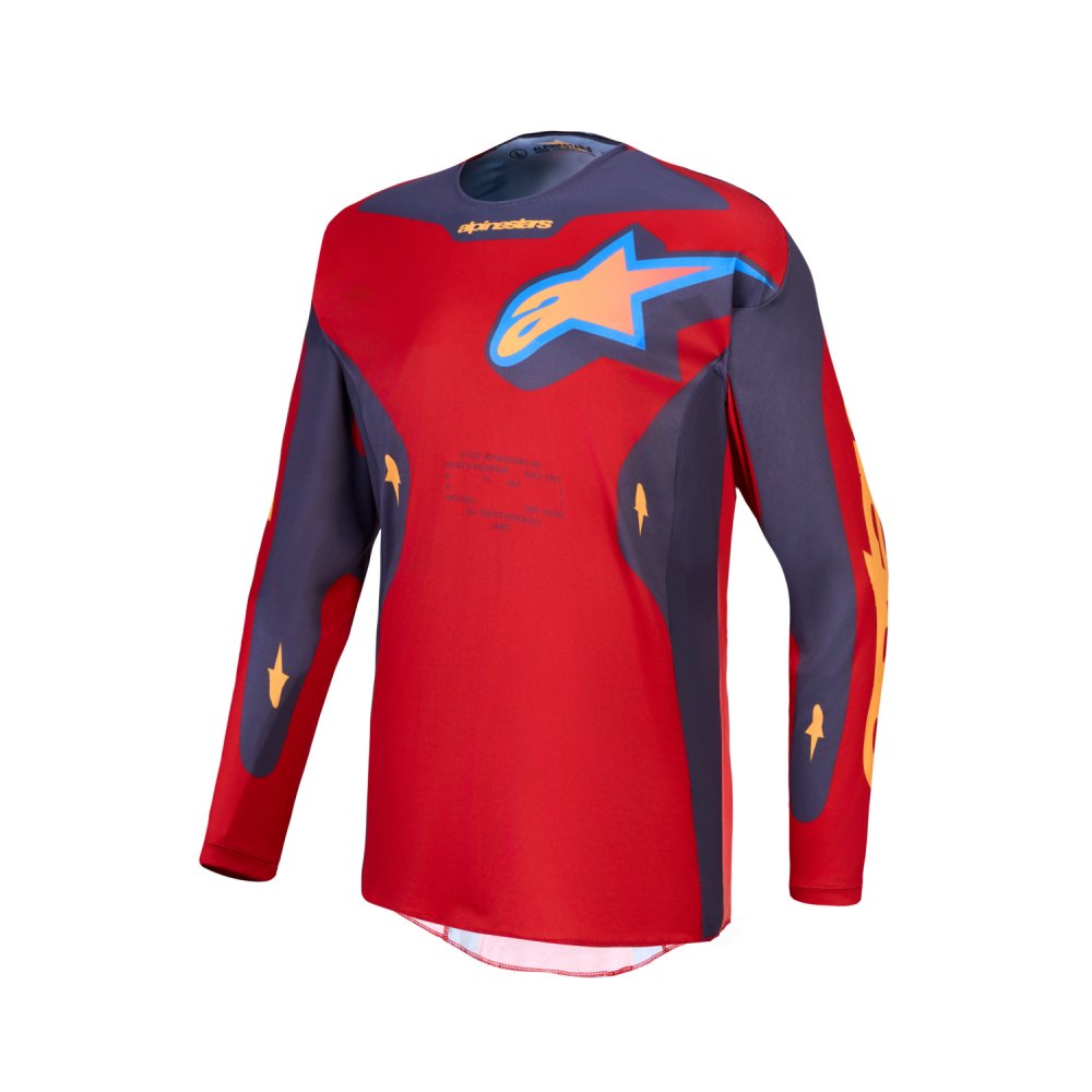 dres RACER HUNT, ALPINESTARS (červená/tmavě šedá/gradient) 2027
