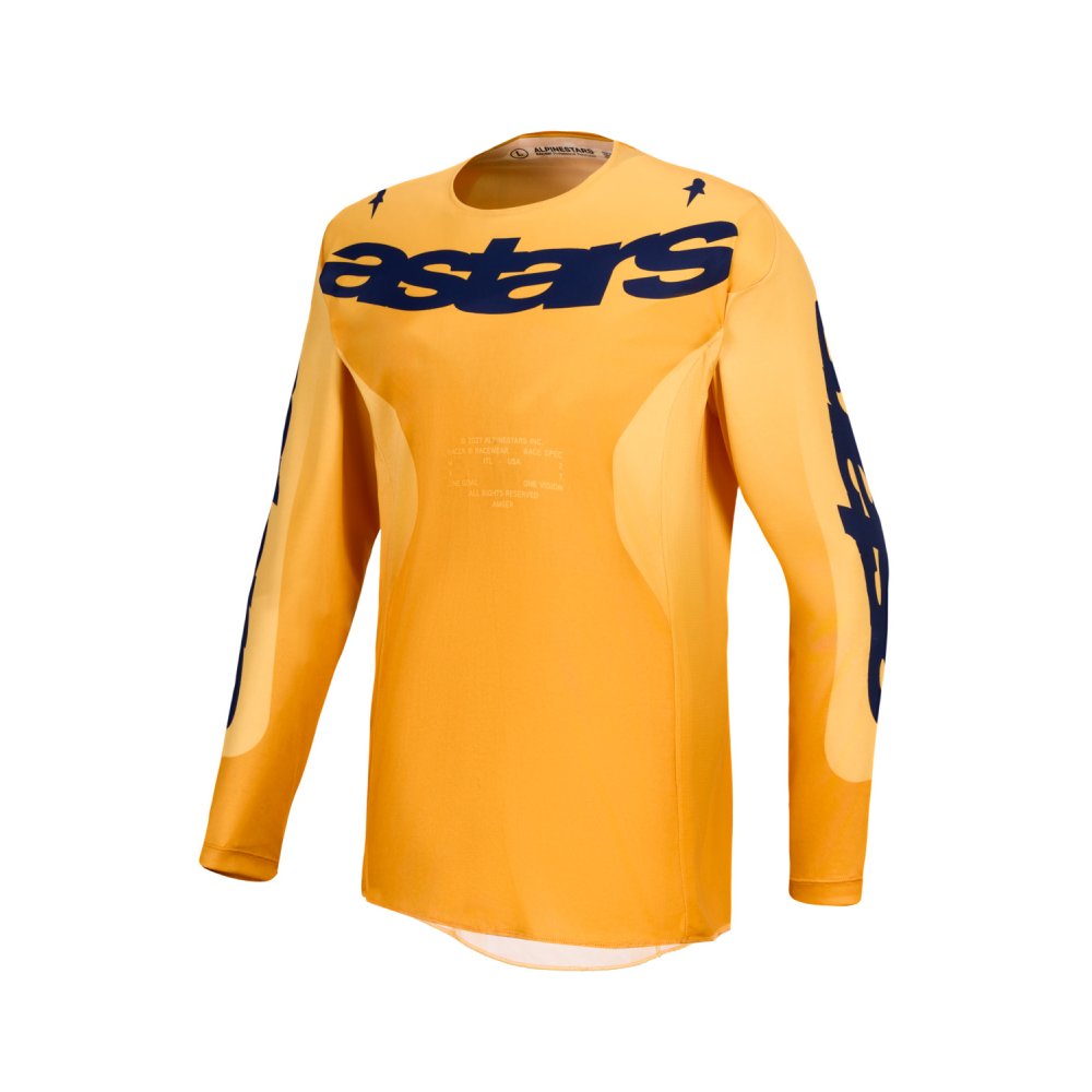 dres RACER AMBER, ALPINESTARS (oranžová/zlatá/tmavě modrá) 2027