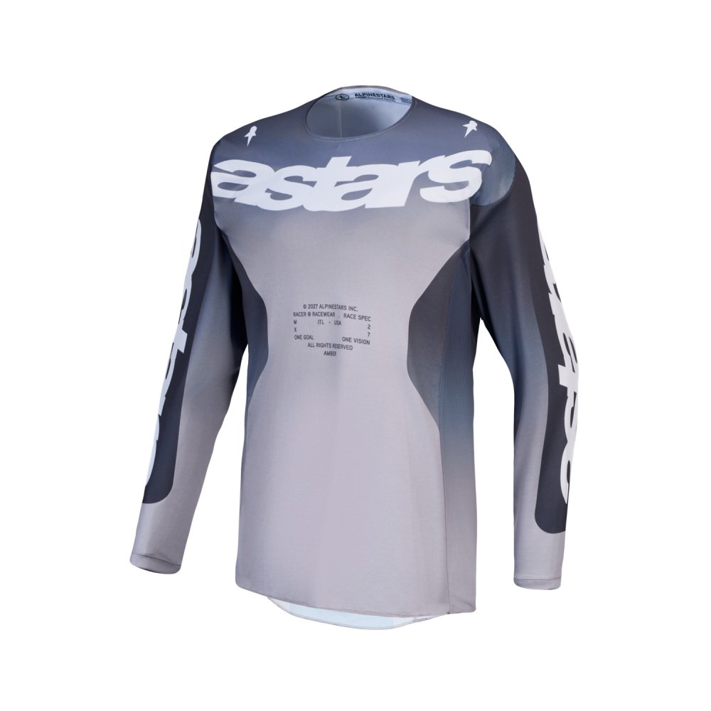 dres RACER AMBER, ALPINESTARS (tmavě šedá/světle šedá) 2027