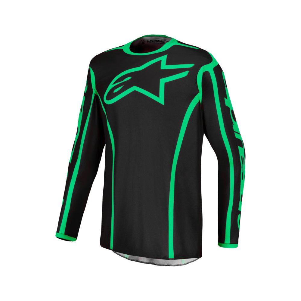 dres FLUID APEX V2, ALPINESTARS (černá/zelená fluo) 2027