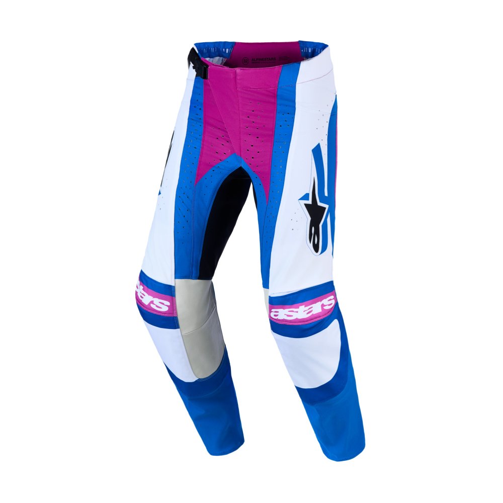 kalhoty TECHSTAR MAVEN, ALPINESTARS (bílá/modrá/gradient/fialová) 2027