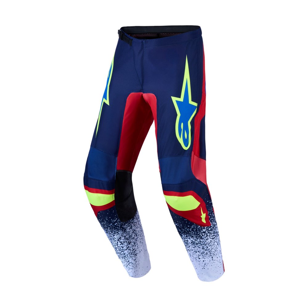 kalhoty FLUID DRAG, ALPINESTARS (tmavě modrá/červená/zelená/bílá) 2027