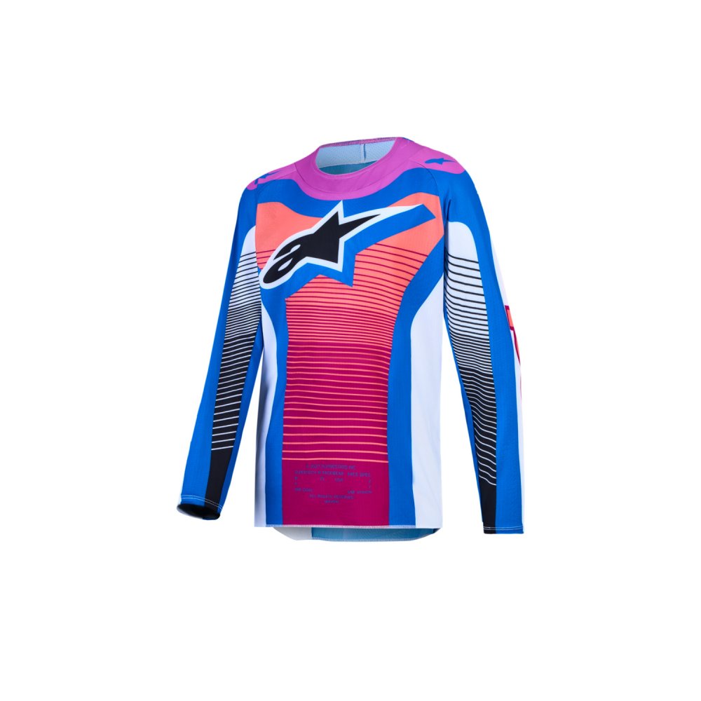 dres SUPERTECH MAVEN YOUTH, ALPINESTARS, dětské (bílá/modrá/gradient/fialová) 2027