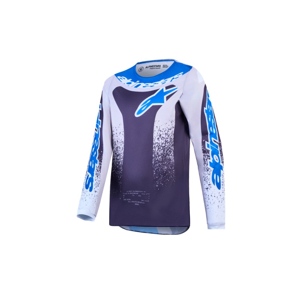 dres FLUID DRAG YOUTH, ALPINESTARS, dětské (tmavě šedá/světle šedá/modrá) 2027