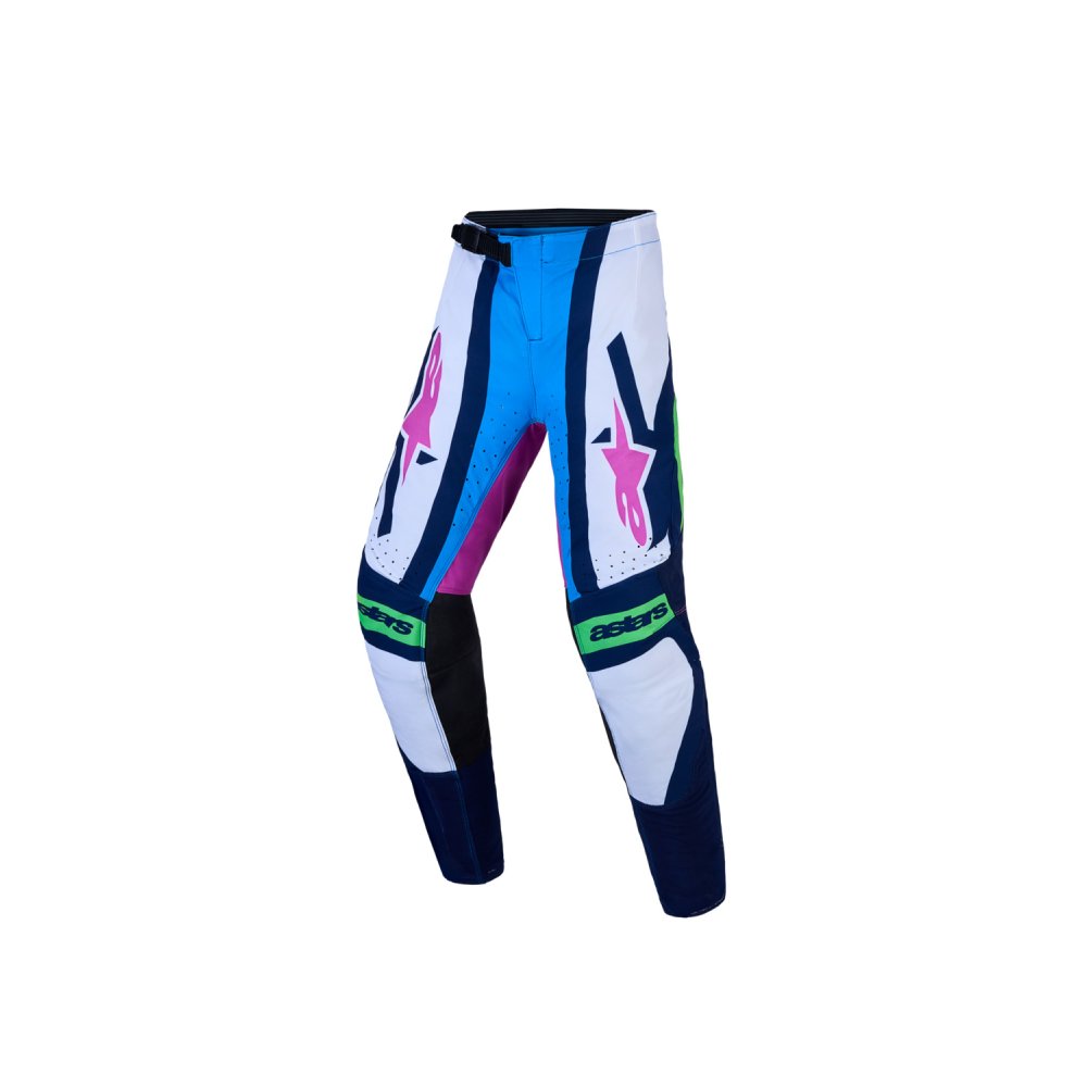 kalhoty SUPERTECH MAVEN YOUTH, ALPINESTARS, dětské (bílá/modrá/fialová/zelená fluo) 2027