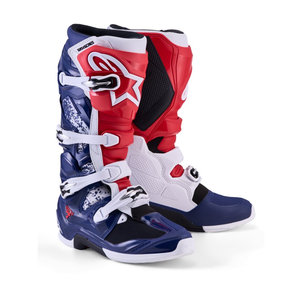 boty TECH 7 limitovaná edice UNITY, ALPINESTARS (červená/bílá/modrá) 2026