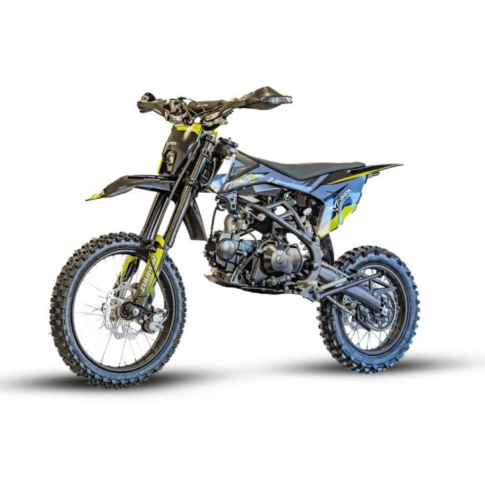 pitbike Zuumav K3 125ccm šedo/zelená se startérem a světlem