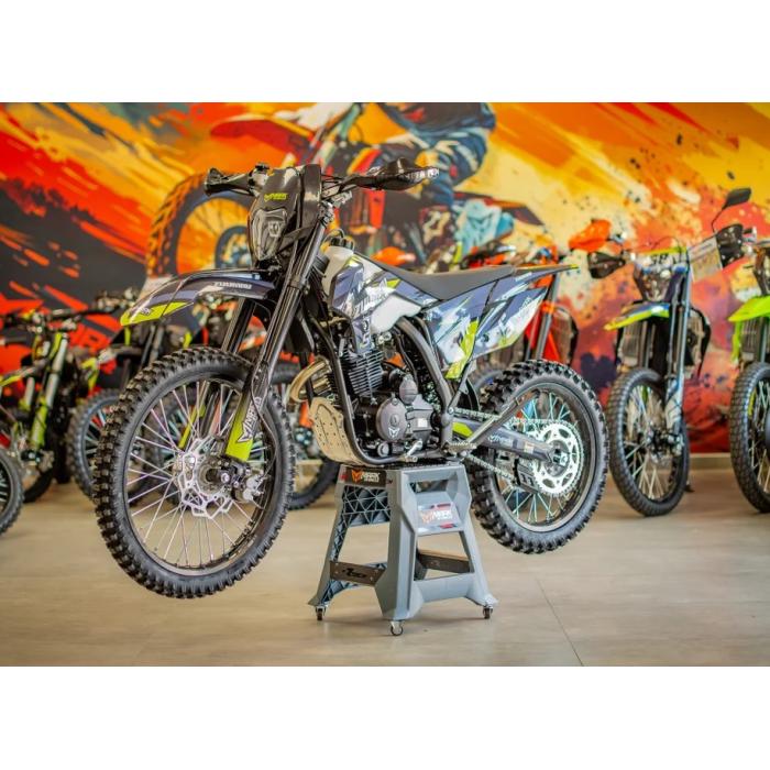 pitbike Zuumav K5 250 kola 21/18 šedo/zelený