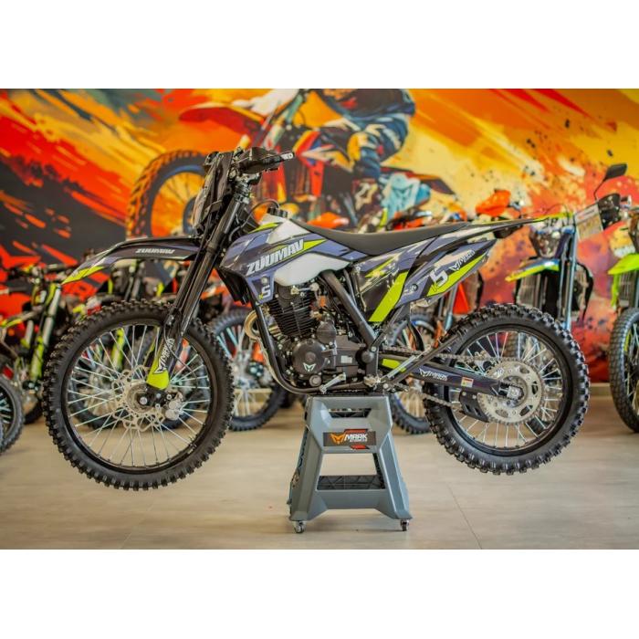 pitbike Zuumav K5 250 kola 21/18 šedo/zelený