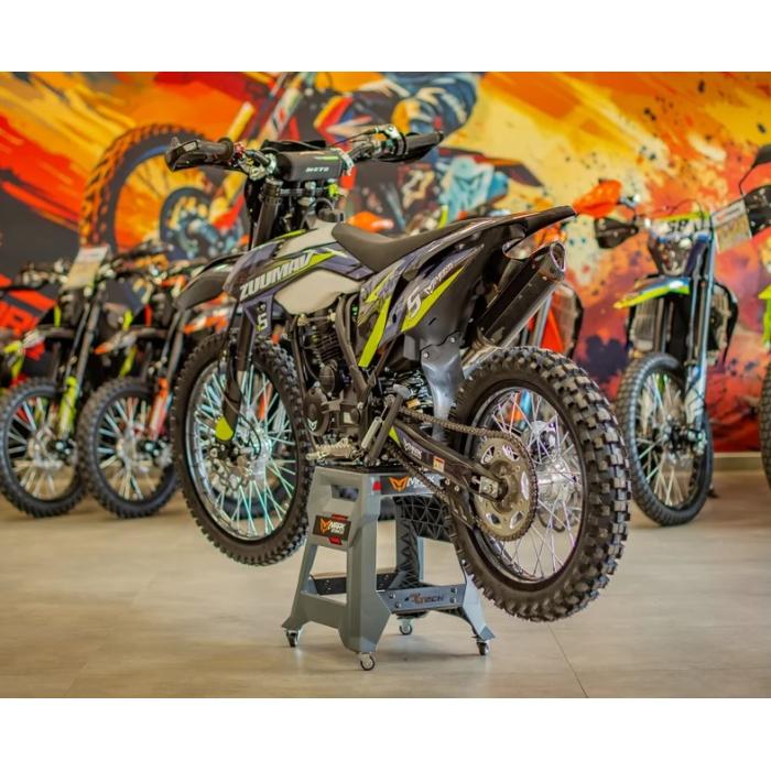 pitbike Zuumav K5 250 kola 21/18 šedo/zelený