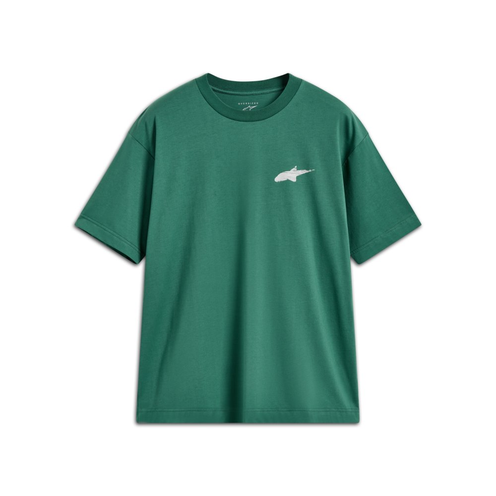 triko CHECKBACK OVERSIZED CSF, ALPINESTARS (zelená)