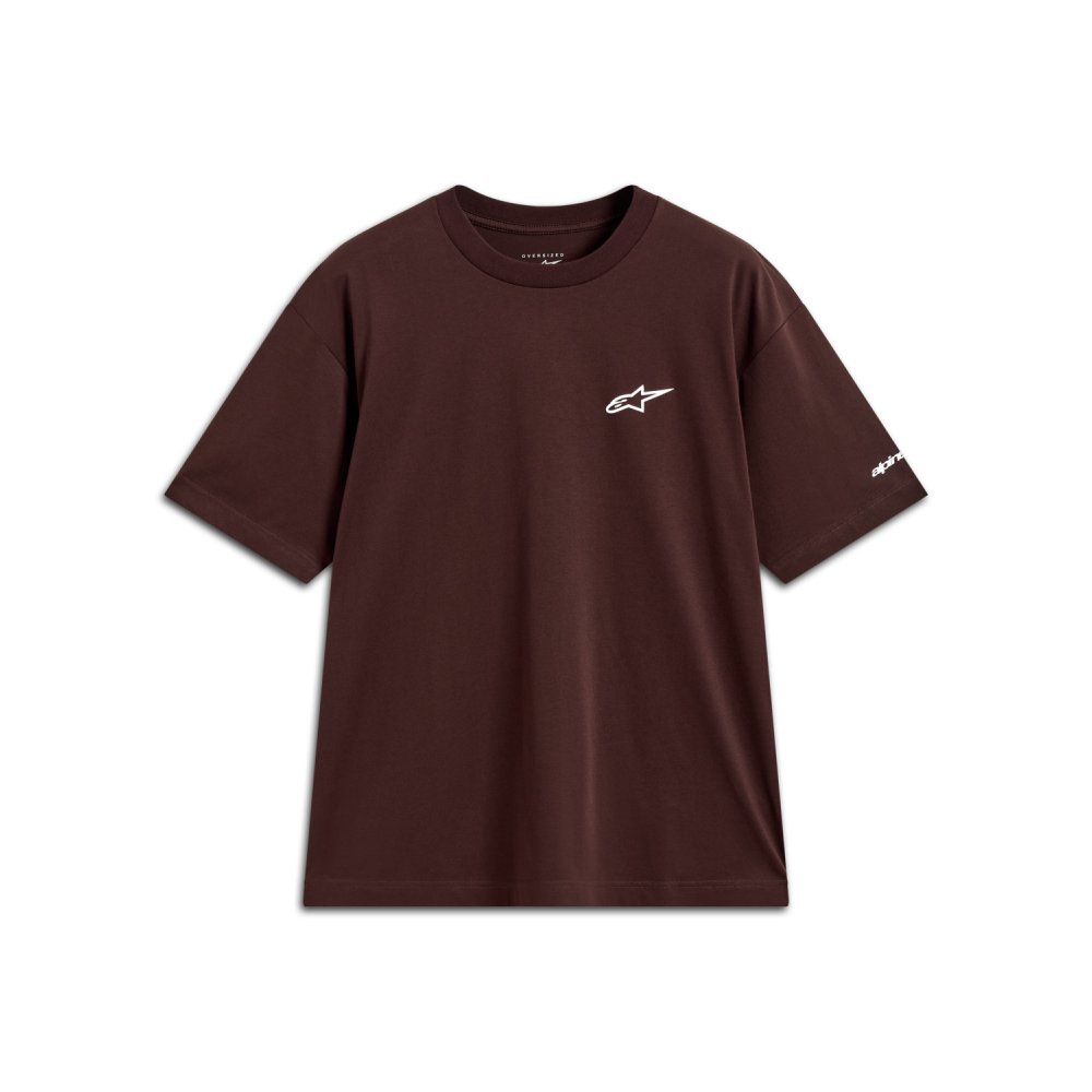 triko MANDATE OVERSIZED CSF, ALPINESTARS (hnědá)