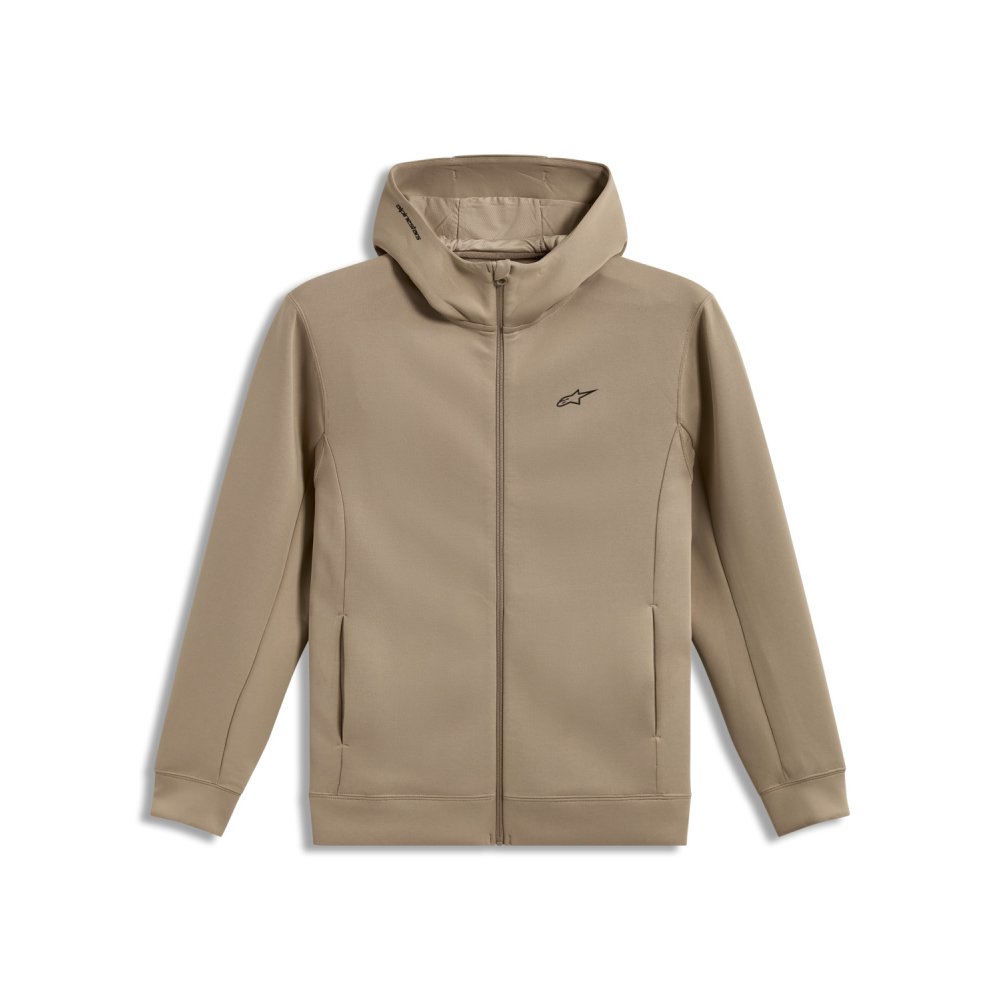 mikina CYPHER HOODIE, ALPINESTARS (písková)