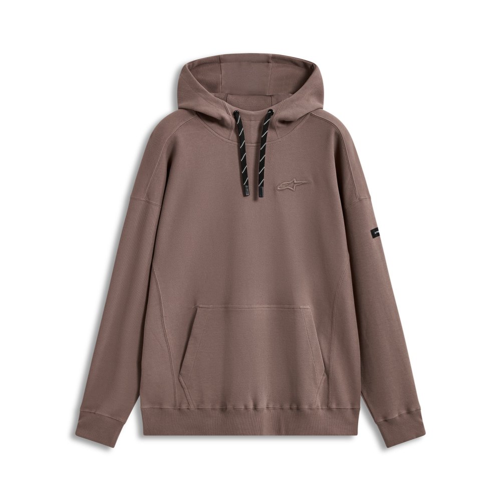 mikina CAMINO TEXTURED OVERSIZED HOODIE, ALPINESTARS (světle hnědá)