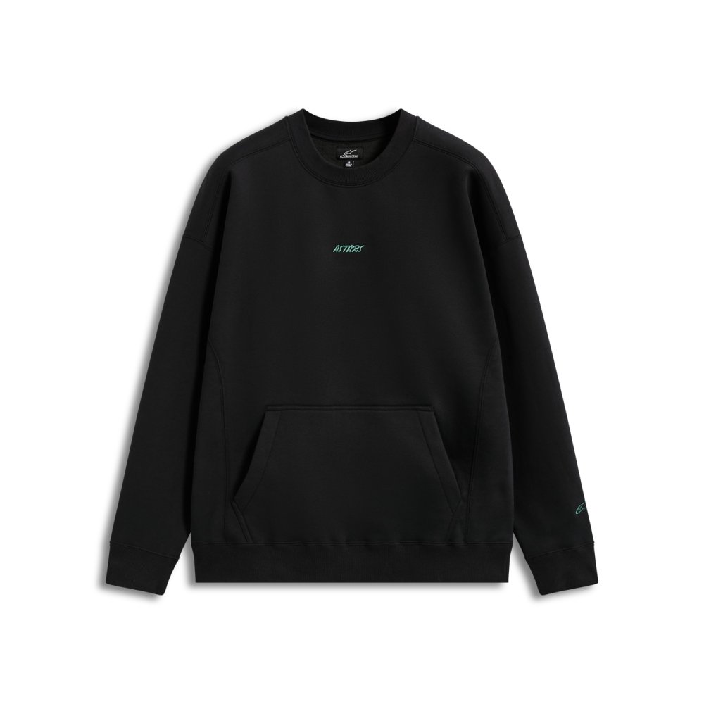 mikina GUISE OVERSIZED CREW, ALPINESTARS (černá)